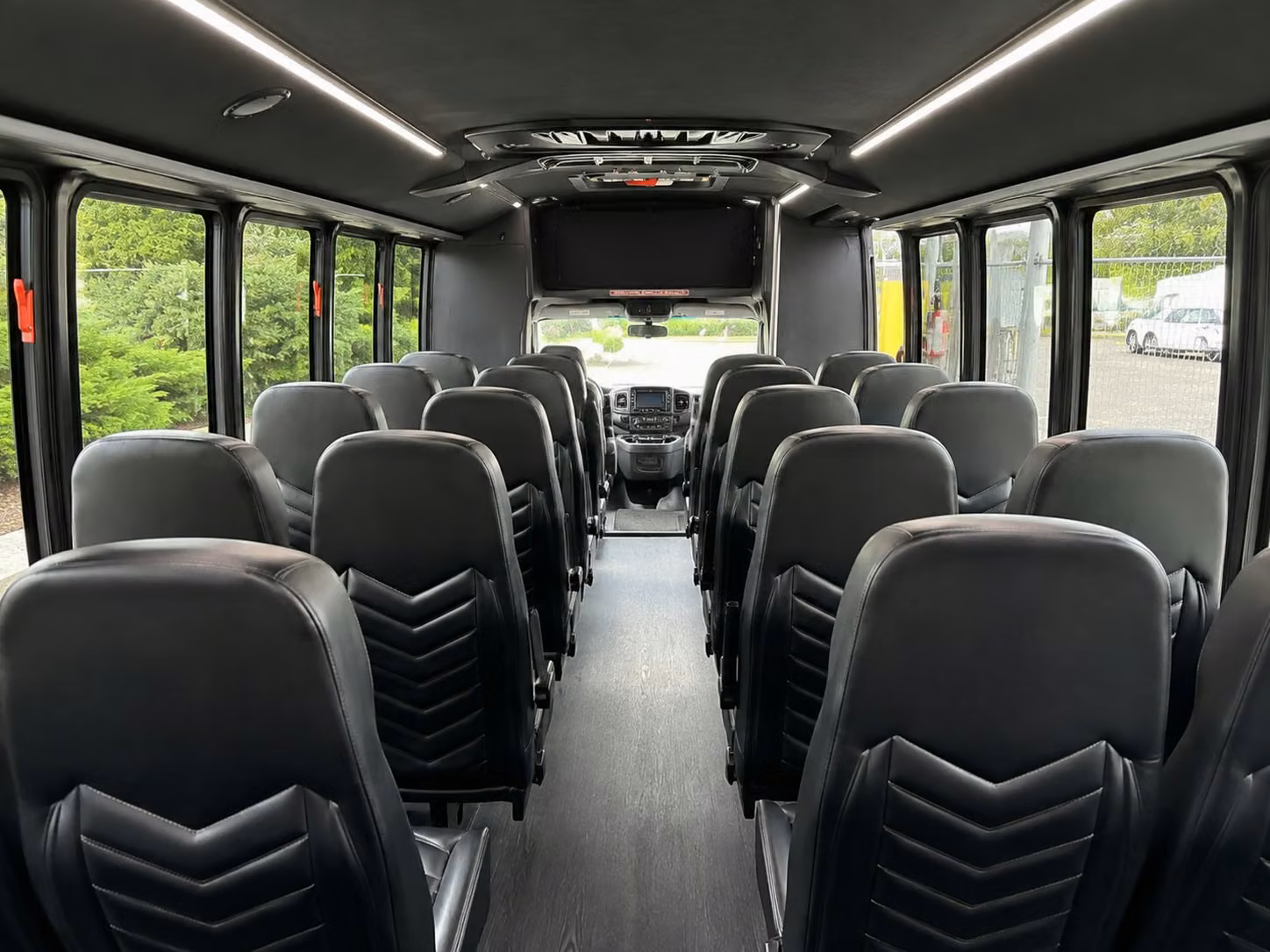 15 passenger minibus interior