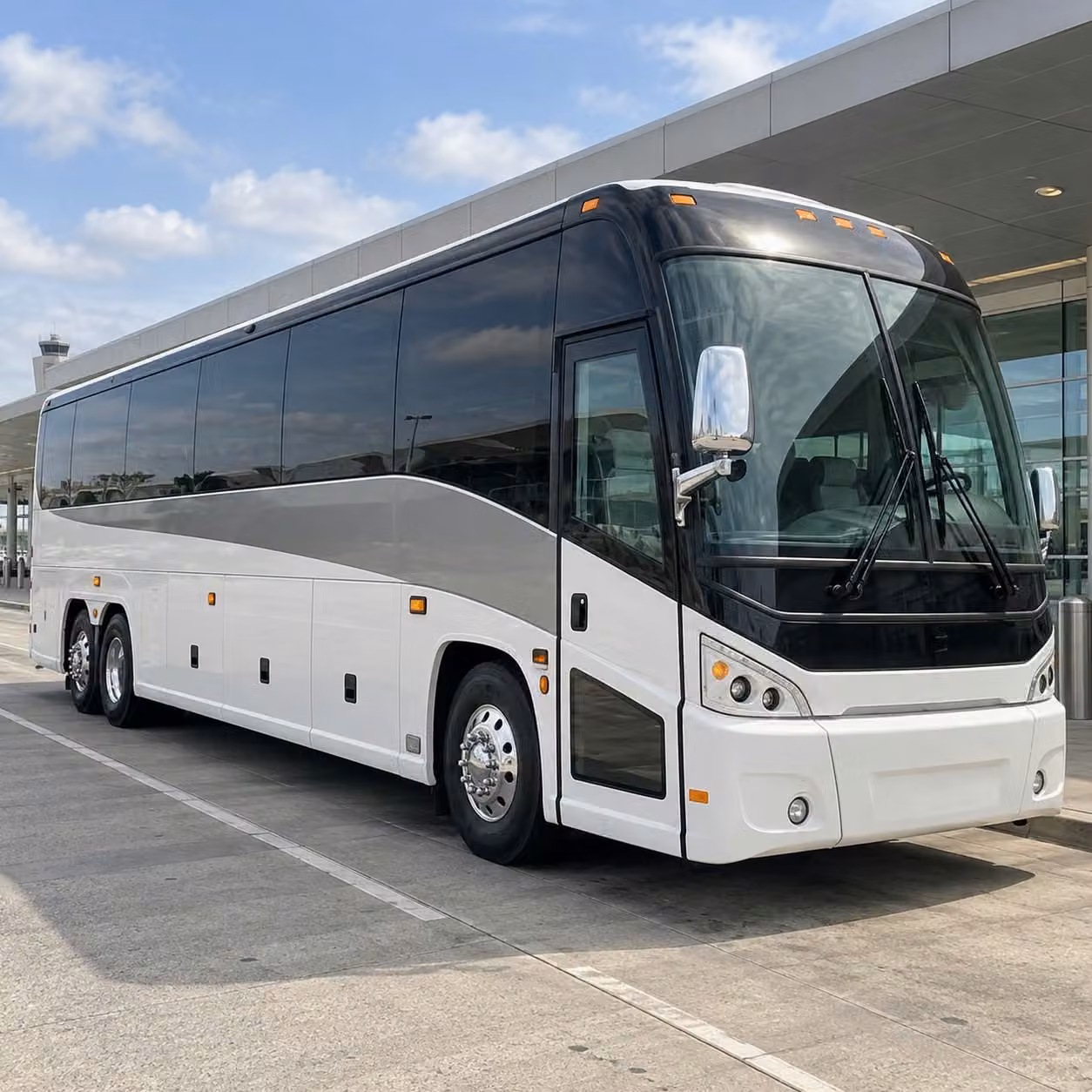 large group prom transportation for the entire graduating class